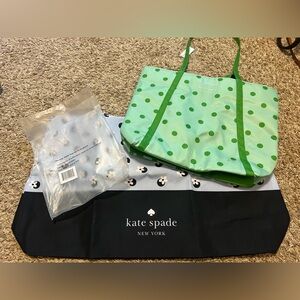 Kate Spade Canvas Tote Set - 2 piece NWT